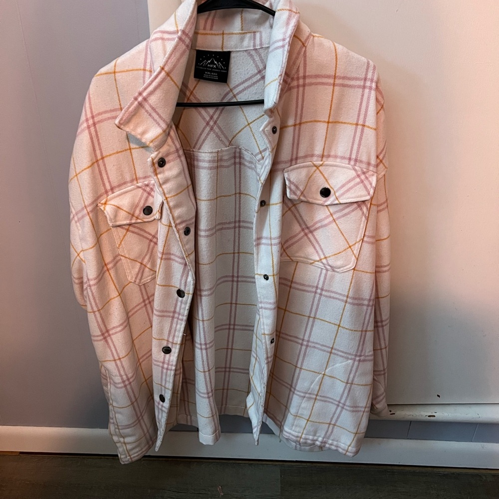 Women's Pink Plaid Jacket